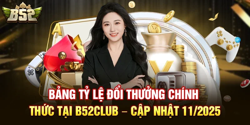 Bảng tỷ lệ đổi thưởng chính thức tại b52club – cập nhật 11/2025